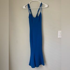 NBD Royal Blue Slip Mermaid Dress